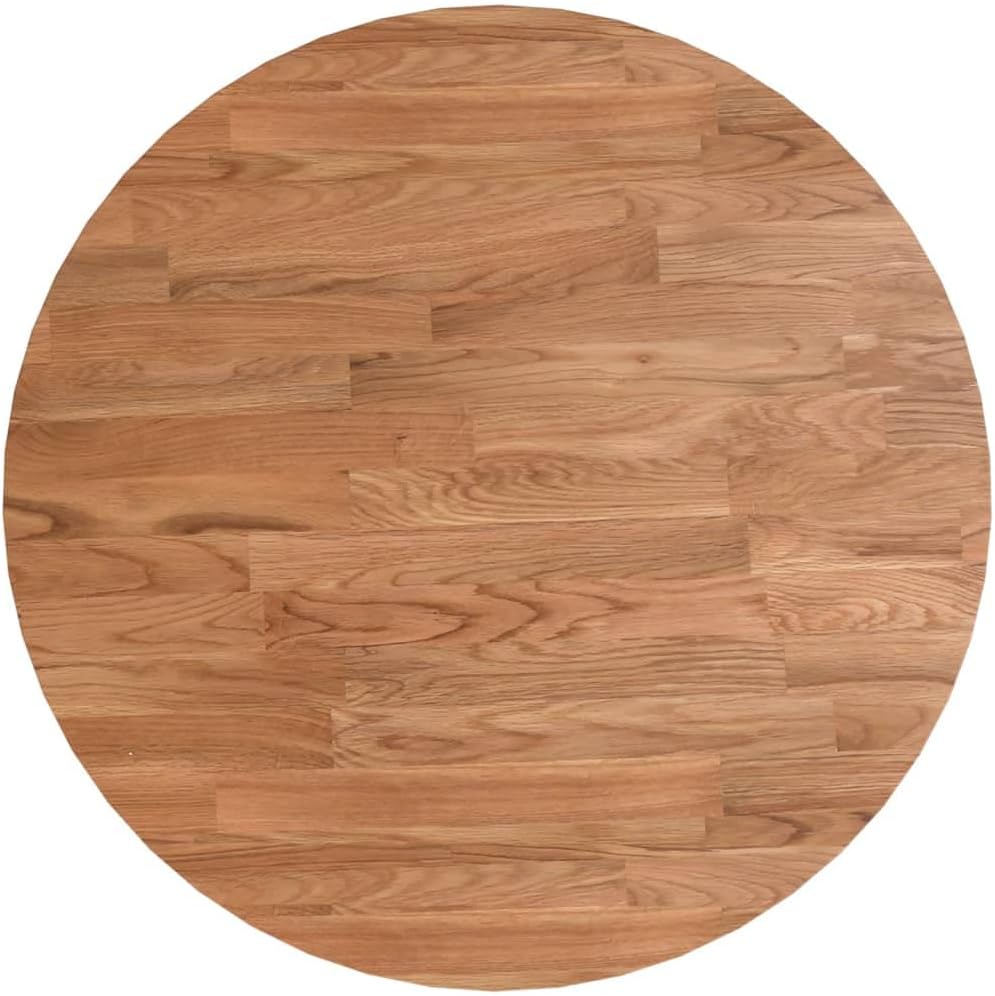 Replacement Round Dining Table Top, 40 cm Diameter x 1,5 cm Thick, Light Brown Oak Wood, Ideal for Coffee Tavoli, Ristoranti, Bar, Commercial Use, Durable and Stylish