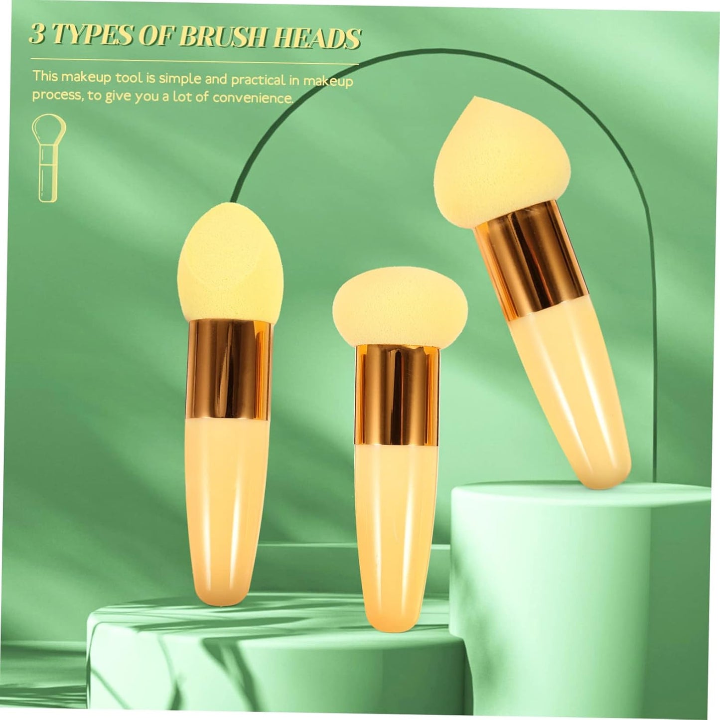BELLIFFY 3 Pezzi Spugne Trucco Viso Fondotinta Applicatore Kit Make Up Accessori Trucco