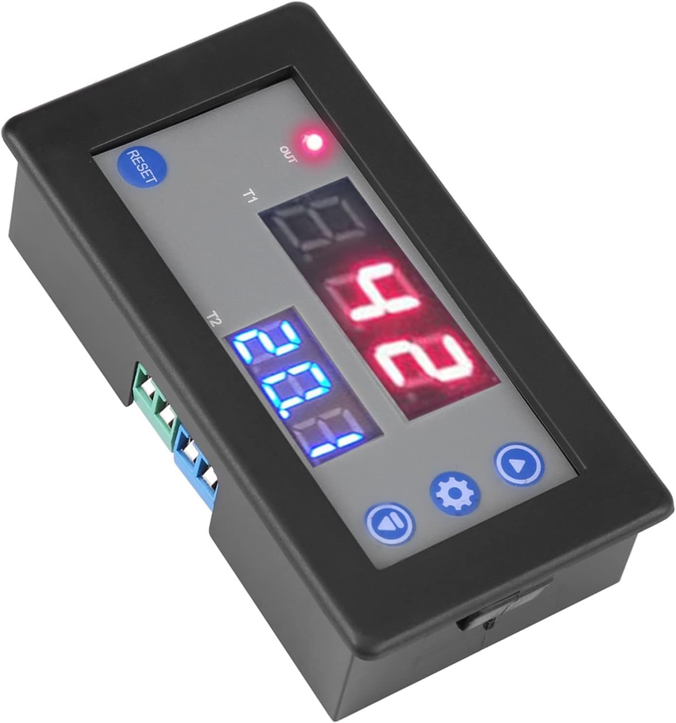 12V Dual Display Timing Delay Relay Module for Home Automation System