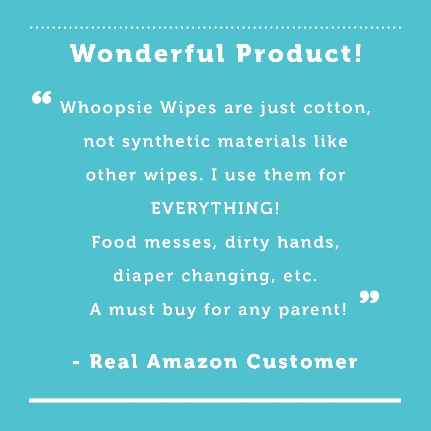 Whoopsie Wipes - 100% Pure Cotton Dry Baby Wipes - Use as Dry Wipes or Wet Wipes for Baby Sensitive Skin, Unscented - Super Soft, Strong & Absorbent (1 Pack)