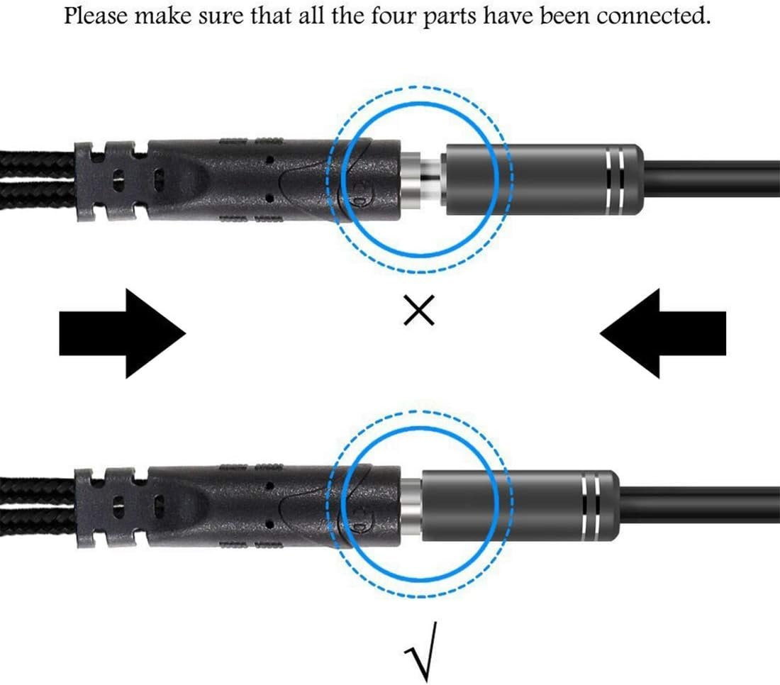 ENVEL Headset Splitter Cable for PC 3.5mm Jack Headphones Adapter Convertors for PC 3.5mm Female with Headphone/Microphone Transform to 2 Dual 3.5mm Male for Computer Simultaneously Y Splitter Audio