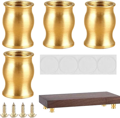 Gambe per Comodino - Gambe In Legno Per Mobili - Supporto Antiscivolo Moderno Con Protezione Per Pavimenti In Legno – Per Tavoli, Letti, Scrivanie E Armadi