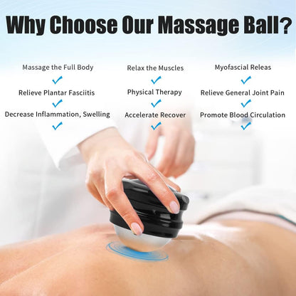 MoMoee Cold Massage Roller Ball,Manual Massage Ball Roller for Ice and Heat Therapy,Deep Tissue Massage Ball for Sore Muscles,Joint Pain,Muscle Recovery