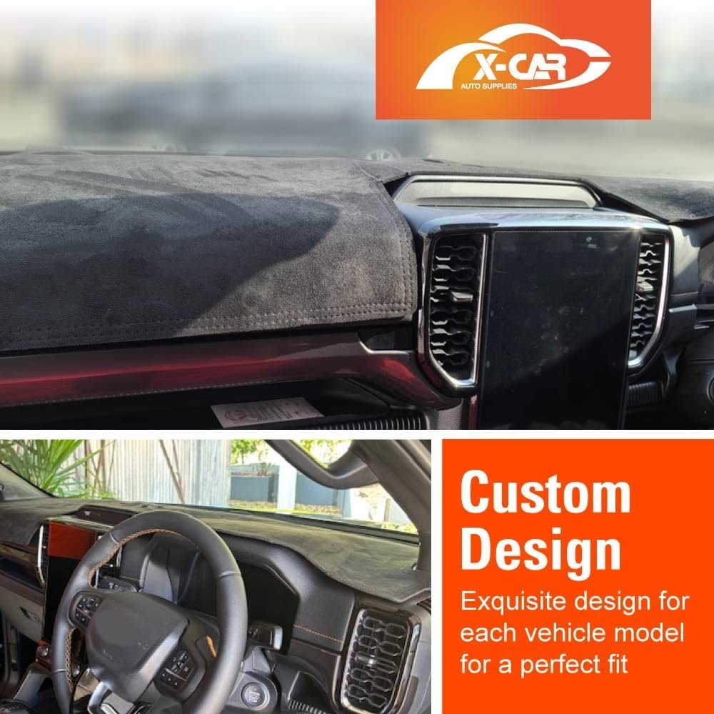 X-CAR Dash Mat for Ford Everest Full Cover 2022-Onwards Non-Slip Microfiber Pad Interior Accessories