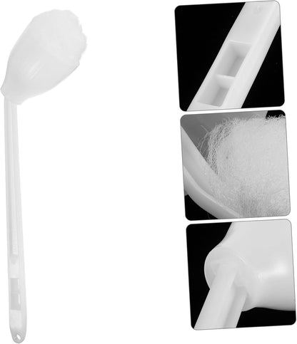 IMIKEYA Toilet Bowl Brush with Long Ergonomic Handle Soft Swab Mop for Easy Cleaning for All Toilet Types