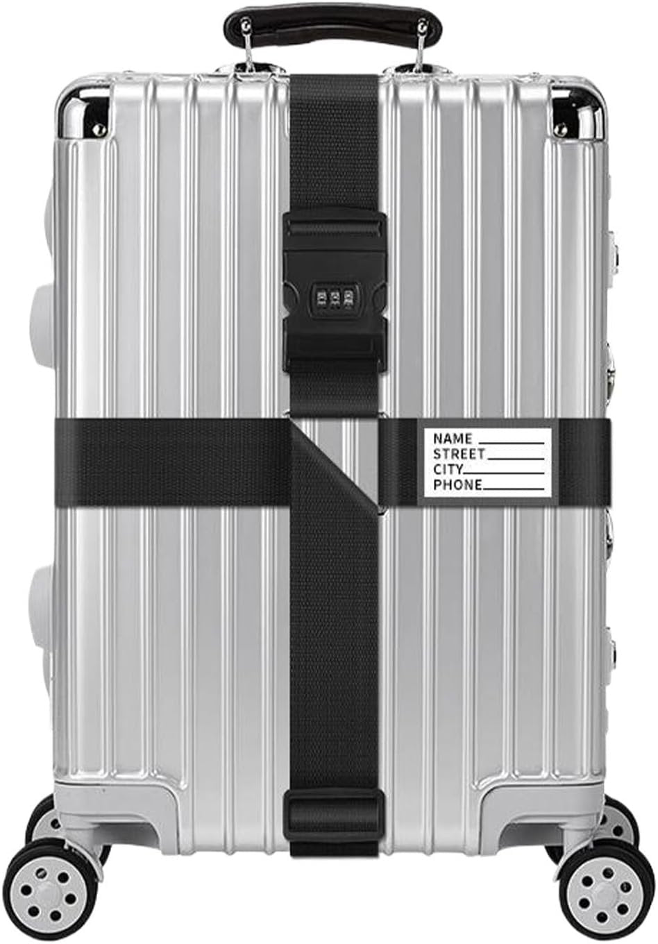 SUIOPPYUW Personalised Luggage Straps Security Lock Equipped With Password Locking Personalised Luggage Straps For Suitcases Nylon