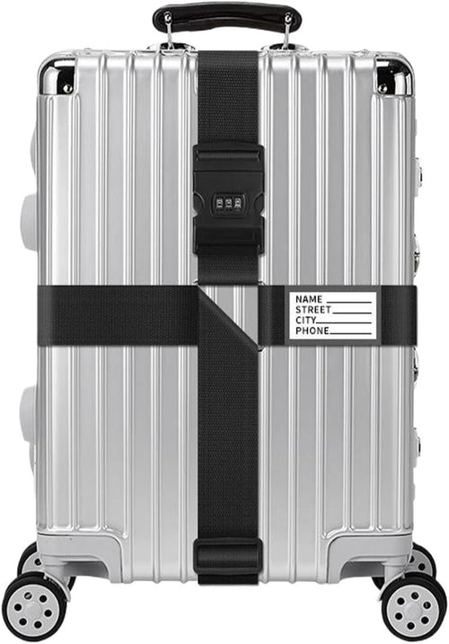 SUIOPPYUW Personalised Luggage Straps Security Lock Equipped With Password Locking Personalised Luggage Straps For Suitcases Nylon