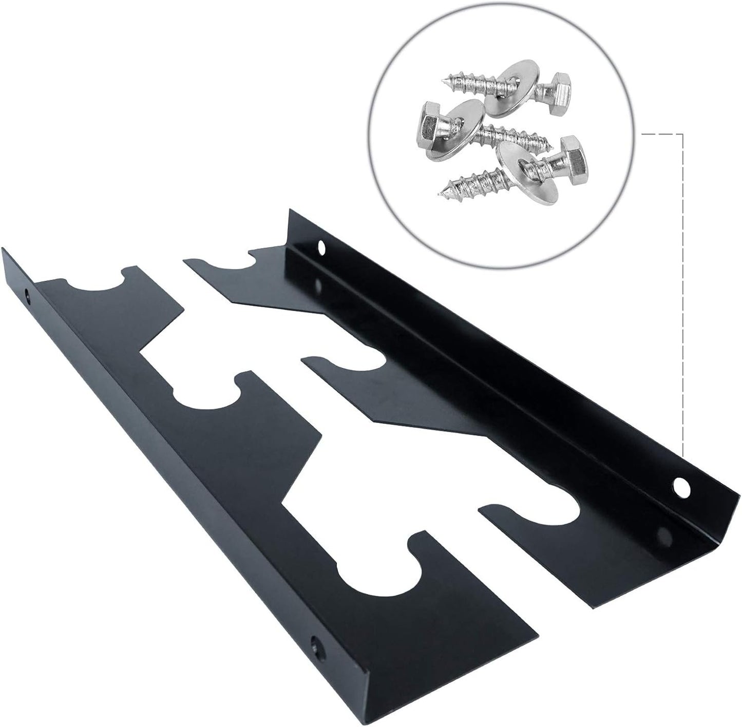 Luwint Olympic Barbell Wall Rack, 3 Bar Storage, 1 Pair