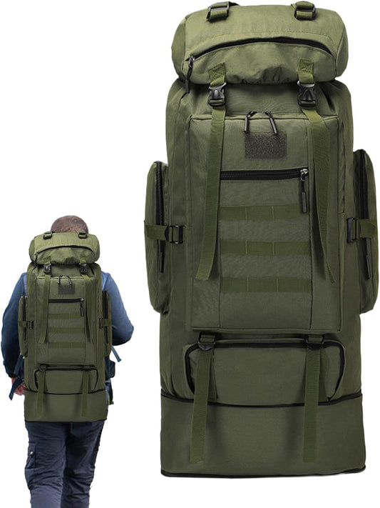 Iouyjiu Waterproof Travel Backpacking | Large Capacity Outdoor Rucksack | Multi-Functional Backpacking Bag for Trekking, Hiking, Cycling, Climbing & Camping | Durable Travel Gear for Adventurers