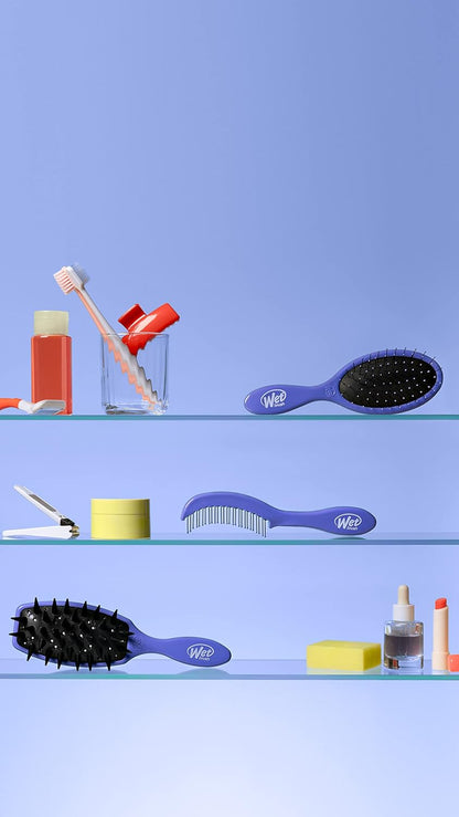 WetBrush Custom Care Treatment Brush to Evenly Distribute Product, Helps Reduce Shedding and Breakage, with Added Drainage Holes, For All Hair Types, Purple
