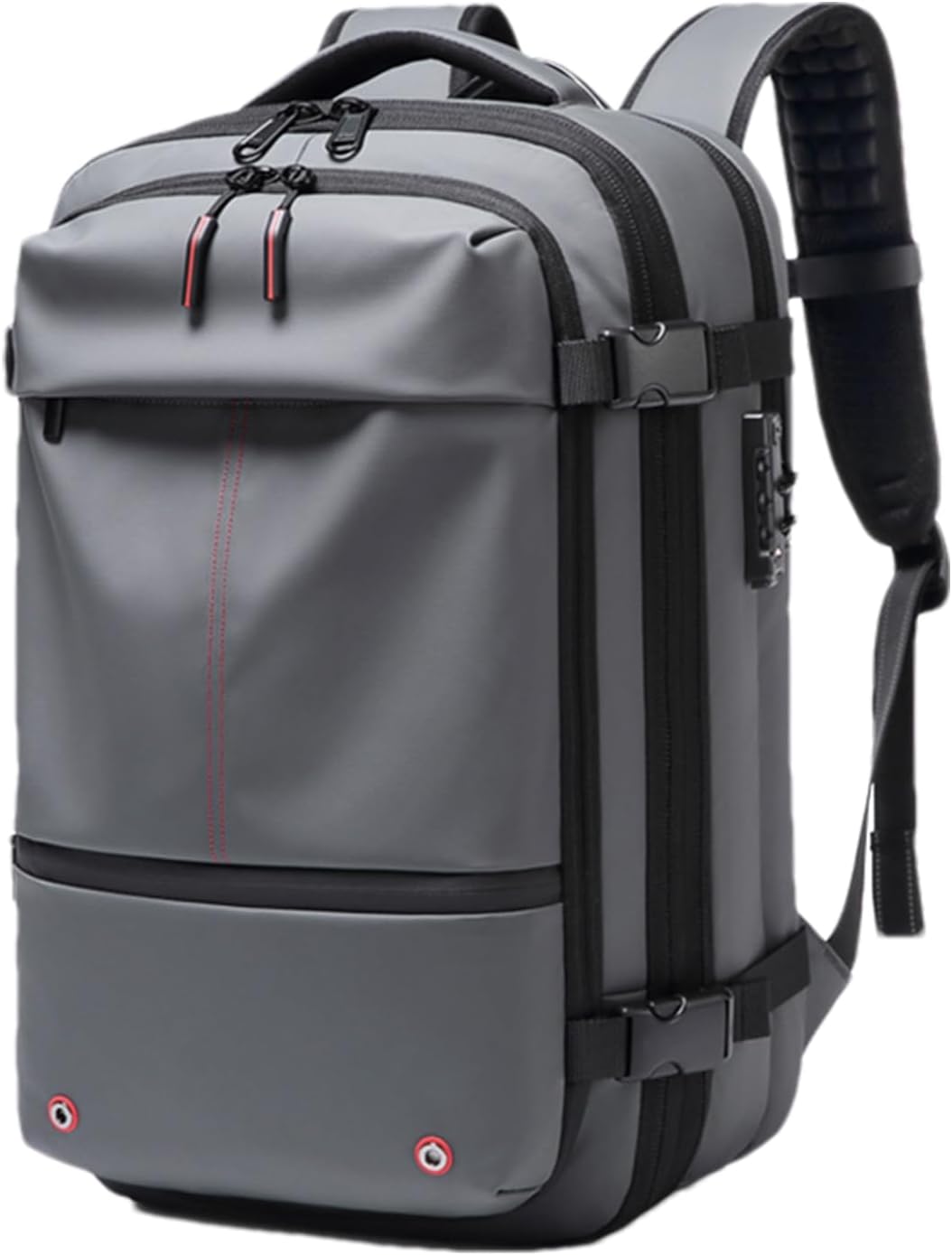 Vacuum Backpack – Anti-Theft Travel Bag | Waterproof Luggage Pack With Password Lock, Expandable 60L Volume, Air Compression Organizer, Dry Wet Divider, Outdoor Gear For Hiking & Business Trips