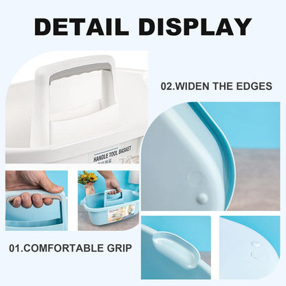 Cleaning Bucket Cleaning Caddy Stackable Wide Edge Cleaning Bucket with Grooved Handle Easy to Clean & Maintain Cleaning Supplies Organizer for Spray Bottles