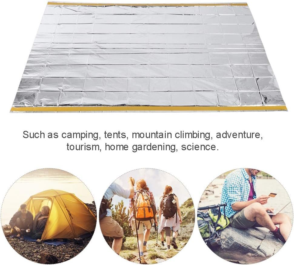 lvifloae Life Tent Earthquake Emergency Tent Thermal Reflective Outdoor Tentsilver Individual Ultralight Survival Tent Emergency Shelter Use As Survival Gear Space Blanket for Camp