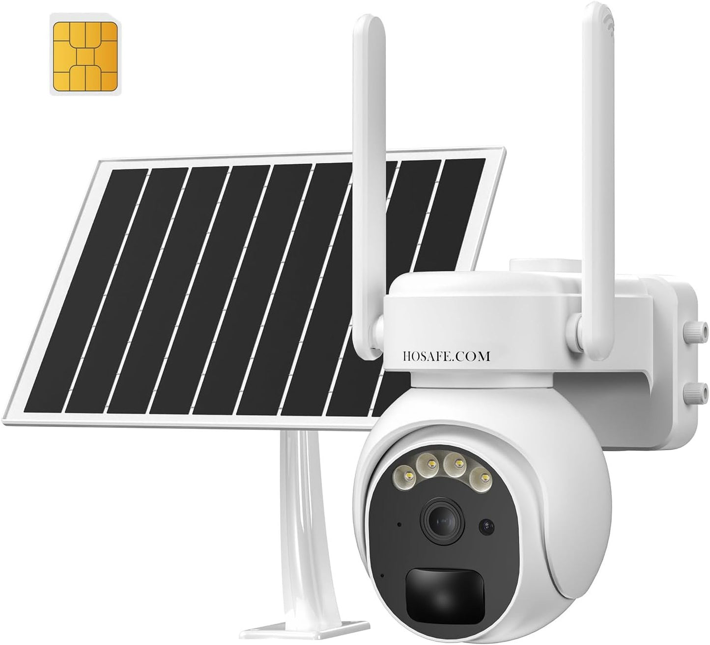 4G LTE Cellular Security Camera Outdoor, Surveillance Camera for Home Security, Outdoor Security Camera Wireless, Solar Security Cameras, 360 Camera with Live View, 2-Way Talk, PIR Sensor, 2K HD