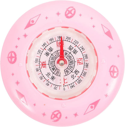 OHPHCALL Outdoor Adventure Companion Compact Mini Compass Plastic Metal Student Hiker's Tool Random Color