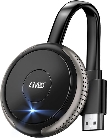 AIMIBO 4K Wireless Display Adapter 5G - Truly Plug & Play HDMI Wireless Dongle, Streaming Video from Android iOS Windows MacOS Tablet Laptop to TV Monitor Projector, Support Airplay DLNA Miracast