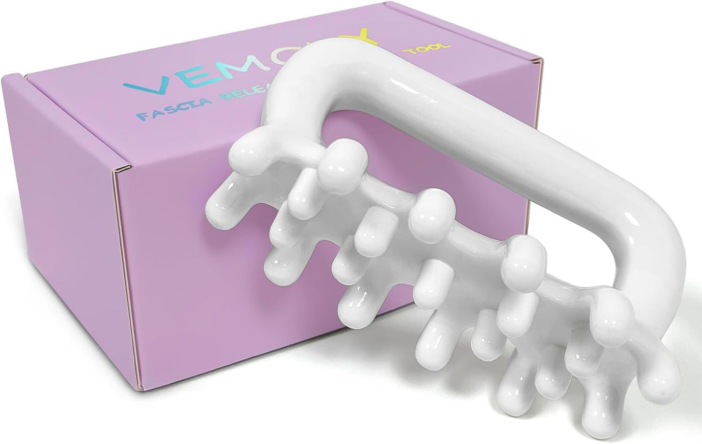 VEMOKY Fascia Massage Tool Trigger Point Massage Tools Anti Blaster for Cellulite Massager Tool Reaching Deep Myofascial Tissue Throughout The Body Release Muscle Knot Reduction Cellulite