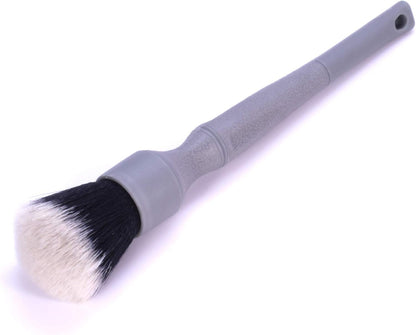 Detail Factory - TriGrip Ultra-Soft Detailing Brush Set - Scratch-Free Cleaning for Exterior, Interior Panels, Emblems, Badges, Gauges, Infotainment Screen - Grey