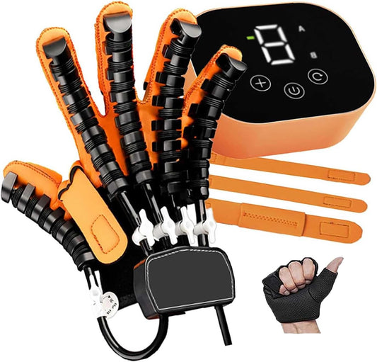 XGXHIN Robotic Hand Rehabilitation Gloves for Stroke, Finger Training Device with Adjustable Strength for Hemiplegia Recovery