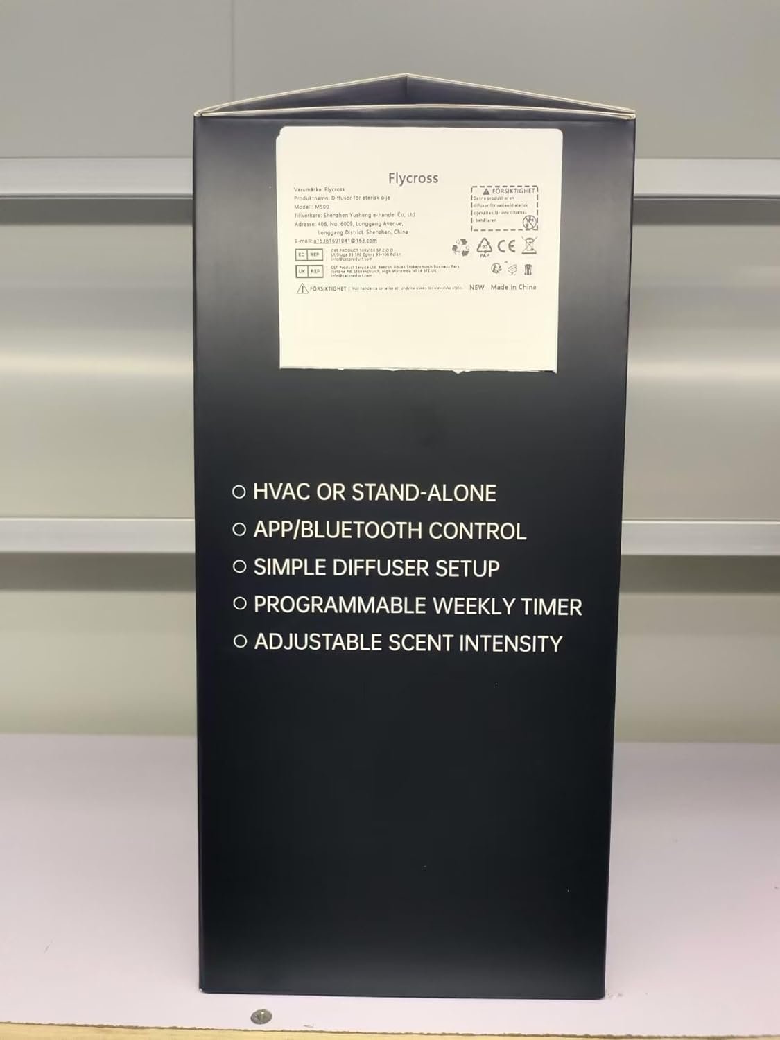 Flycross Essential Oil Diffuser - Aroma Machine for House,Hotel,touchscreens/App Control, Essential oil Diffusers for home, air fresheners for home, M500-Black, hotel fragrance diffuser