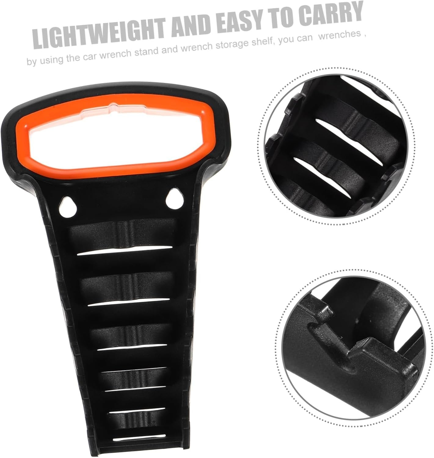 SHINEOFI 5 Wrench Organizer Slot Tool Holder for Mechanics DIY Projects Space Saving Wrench Stand Modular Rack for Efficient Workspace Organization