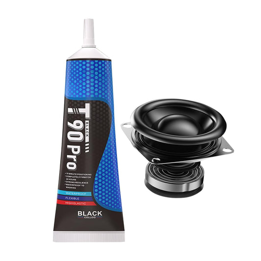Speaker Glue, Black Adhesive, High-Performance Sealant, Strong Bonding Repair for Speaker Equipment, Audio Devices, Waterproof Sound System Fix, Men Women Adults