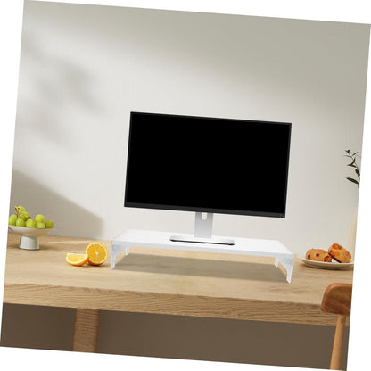 Tofficu Monitor Stand Riser with Legs Portable Laptop Stand for Desk Organization Heightening Computer Stand for Improved Posture and