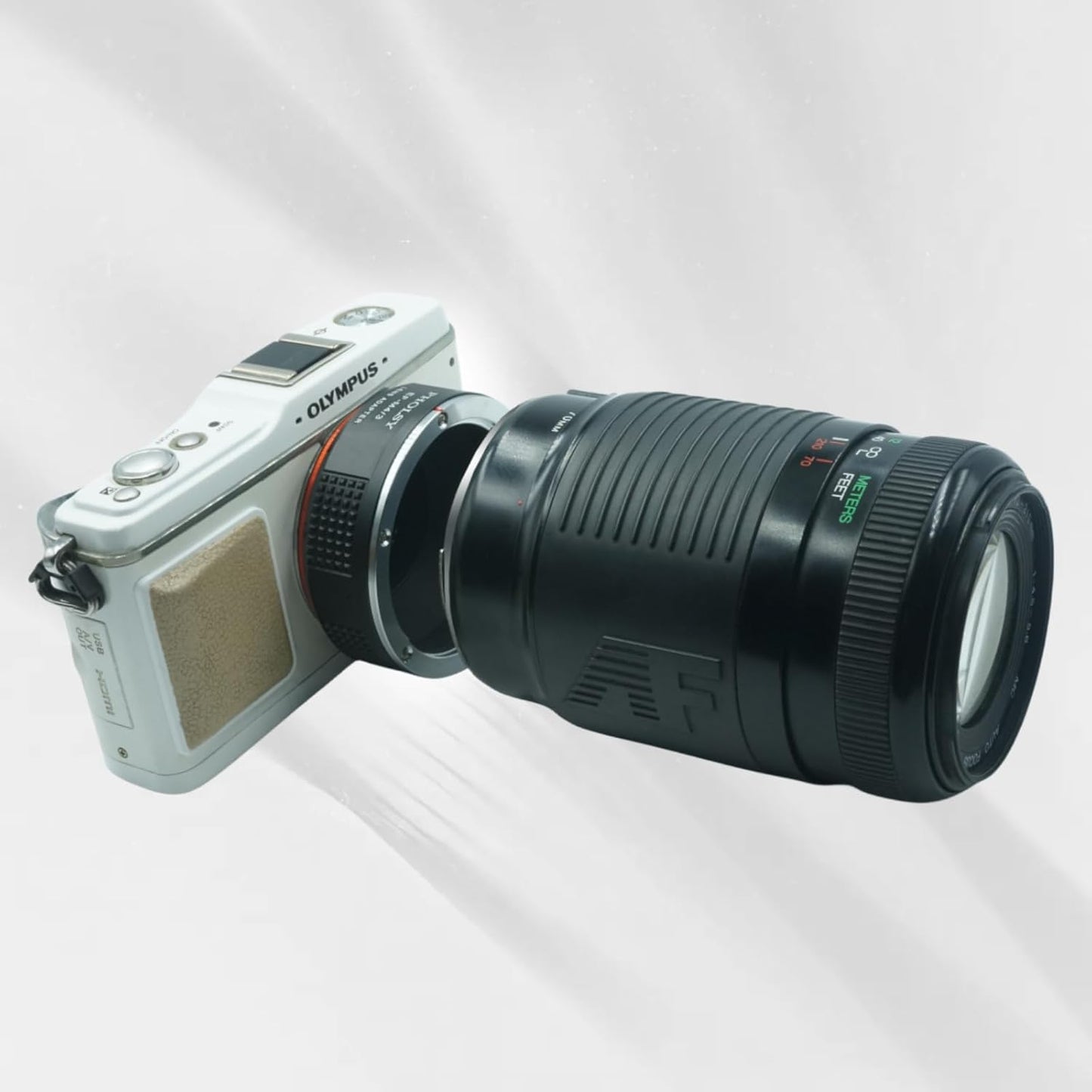 PHOLSY EF-MFT Manual Focus Lens Adapter Compatible with Canon EOS EF EF-S Lens to Micro Four Thirds M4/3 (MFT Micro 4/3) Camera Body Compatible with Olympus Panasonic Lumix