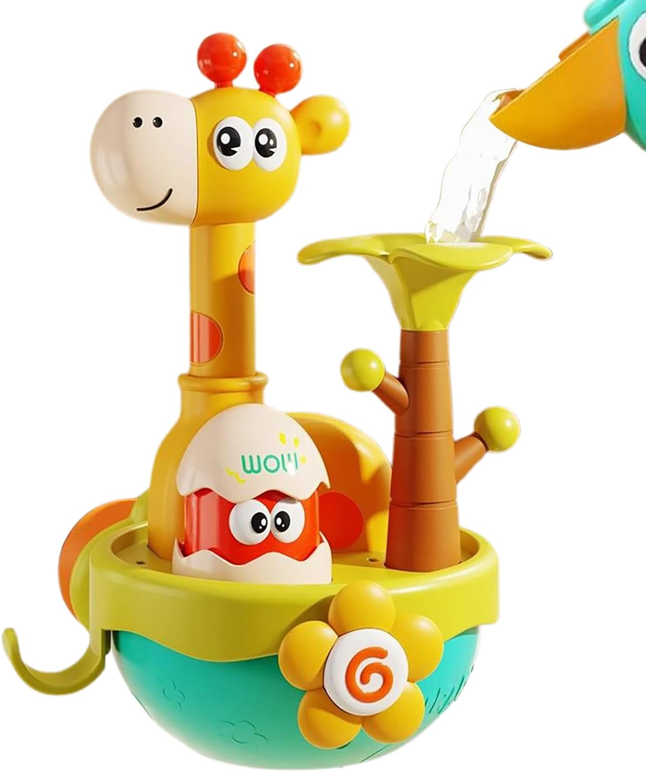 Bath Toys, Flower Water Games, 7.87x7.48in Educational Interactive Toy, Blooming Sensory Activity, Portable Water Play Set for 1-3 Years Old, Birthday, Holiday, Shower Time