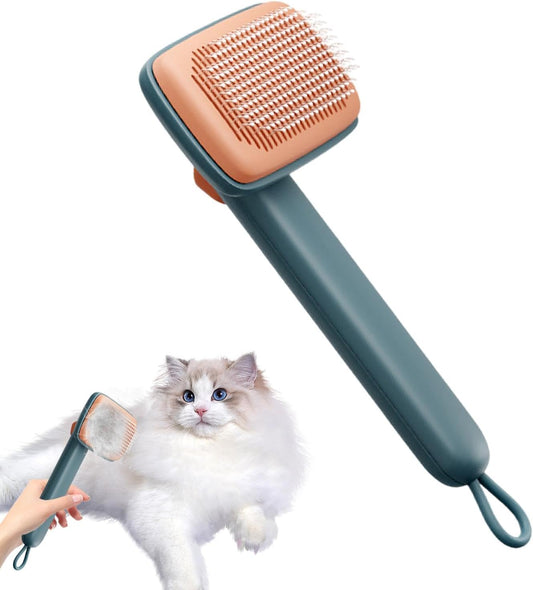 Pennello per gatti per il tacco dei capelli corti, spazzola per capelli di gatto – Spazzola per cani per la forfora – Pet Cleaner – Massaggiaggio – Cura degli attrezzi – Pettine regolabile spazzola