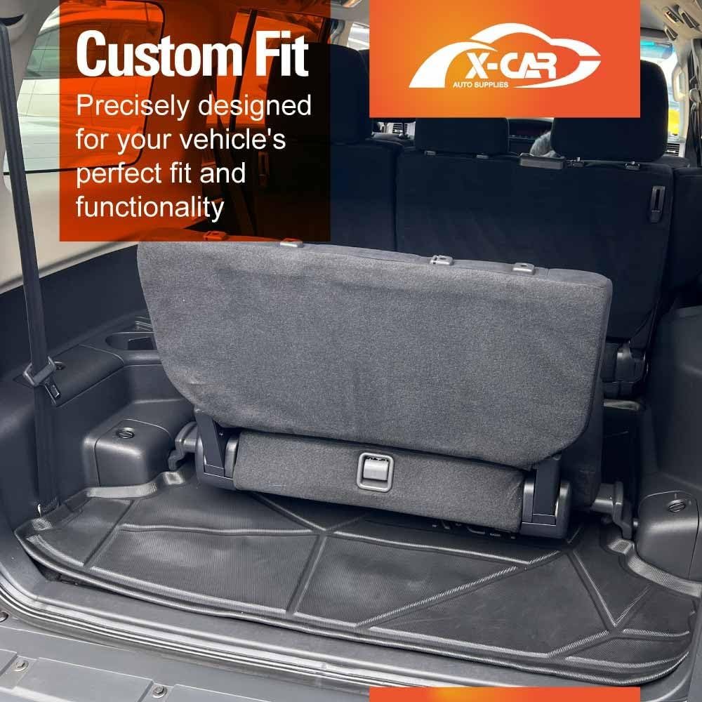 X-CAR 2 PCs Version Boot Liner for Mitsubishi Pajero 2006-2022 Heavy Duty Cargo Trunk Mat Luggage Tray Interior Accessories