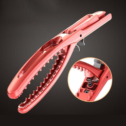 Crawfish Peeler, Shrimp Shucker Tool, Seafood Shelling Device with Ergonomic Handle, Fast Shell Remover Commercial Cooking, Food Prep, Home Kitchen Perfect for Restaurant, 15cm Red