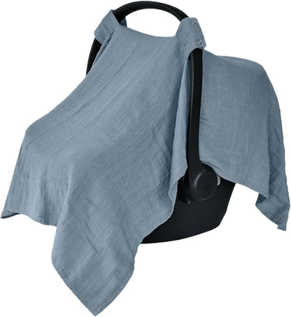 Car Seats Cover Baby, Cars Seat Canopy Breastfeeding Covers, Breathable Soft Fabric, Stretchy Privacy Shield, Ideal for Travel Gear, Outdoor Vacation, Family Outing, 20x7x2cm