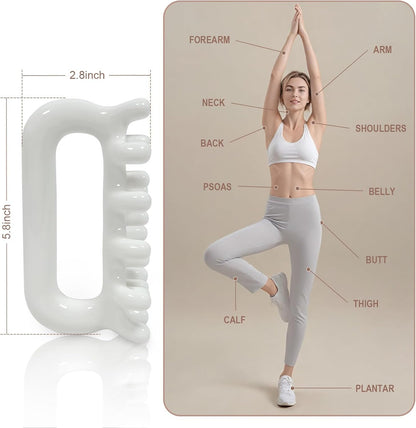 VEMOKY Fascia Massage Tool Trigger Point Massage Tools Anti Blaster for Cellulite Massager Tool Reaching Deep Myofascial Tissue Throughout The Body Release Muscle Knot Reduction Cellulite