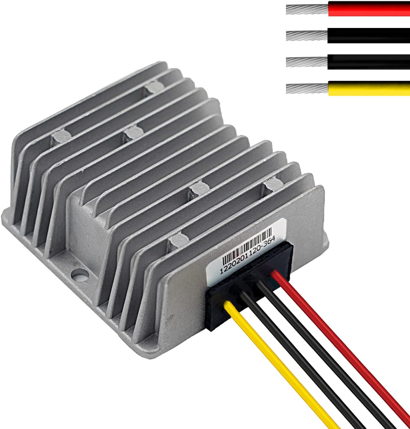 Cocar DC 24V to 12V Converter, Step-Down 30A 360W Transformer Converter Adapter Power Supply Regulator for Heavy Duty Car Truck Vehicle Solar System, Etc. (Accepts DC15-40V Inputs)