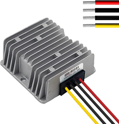 Cocar DC 24V to 12V Converter, Step-Down 30A 360W Transformer Converter Adapter Power Supply Regulator for Heavy Duty Car Truck Vehicle Solar System, Etc. (Accepts DC15-40V Inputs)