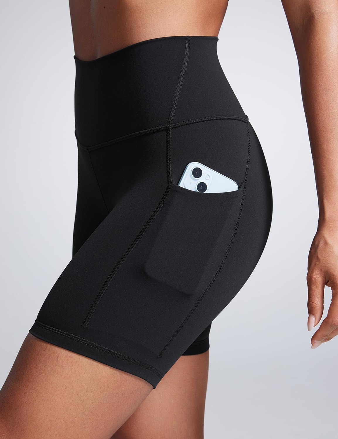 CRZ YOGA Women Butterbreeze Athletic Biker Shorts with Pockets 6'' - Workout Gym Running Volleyball Yoga High Waist Shorts