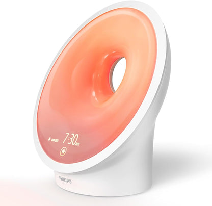 Amazon Exclusive Philips HF3650/60 SmartSleep Sleep and Wake-Up Light, Simulated Sunrise and Sunset, Multiple Lights and Sounds, RelaxBreathe to Sleep