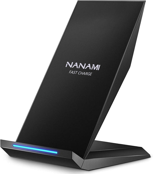 NANAMI Wireless Charger,15W Max Qi Fast Wireless Charging Stand with Indicator Light for iPhone 16 15 14 13 12 11 Pro Max XS 8 Plus,for Samsung Galaxy S25 S24 S23 S22 Ultra S21 S20 fe S10 S8,Pixel 6 5