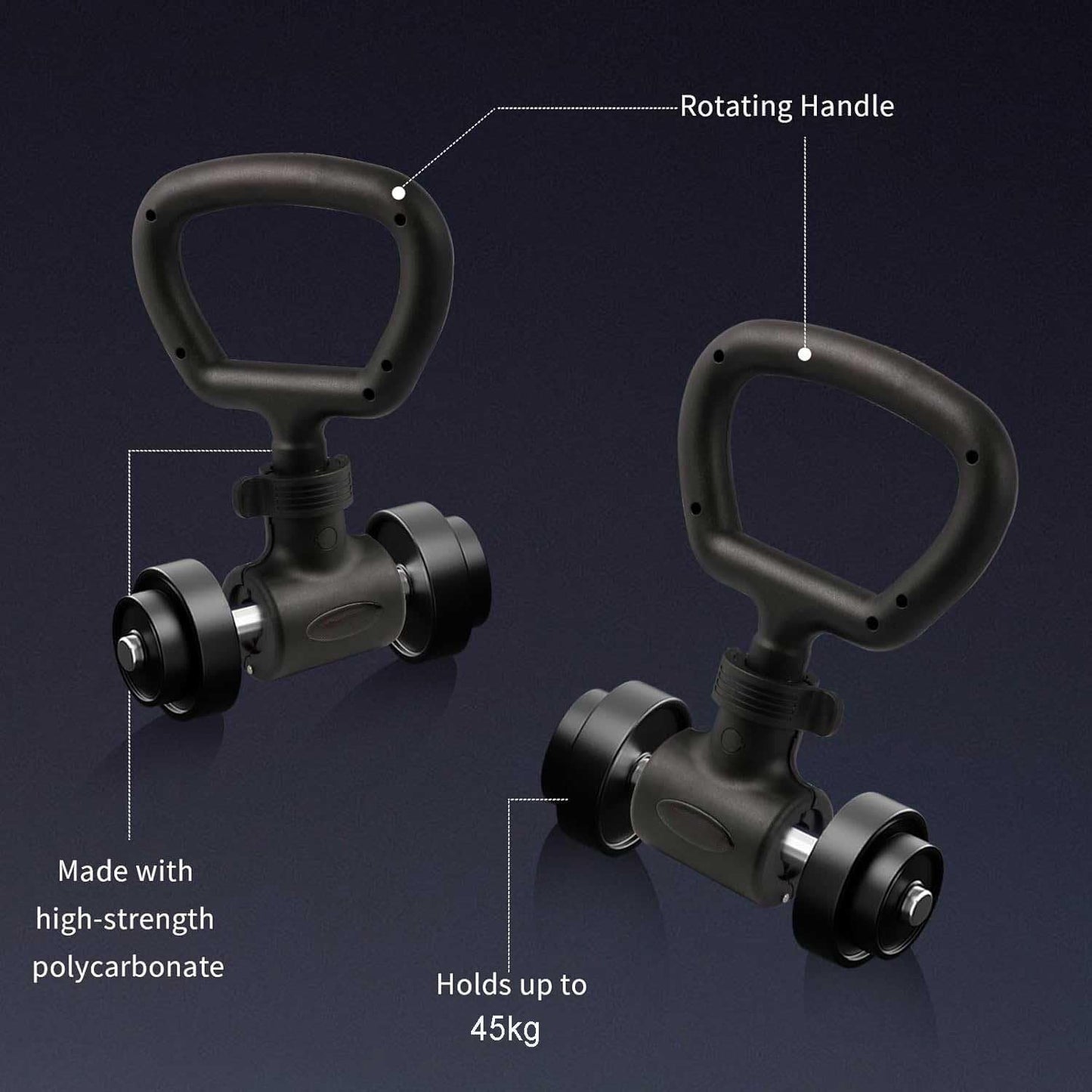 Dumbbell Barbell Converter Bar,Convert Dumbbells to Barbell Set and Kettlebell for Home Fitness,Adjustable Weight Capacitry Bar Convert to Dumbbell Set,For Home Gym Full Body Workouts