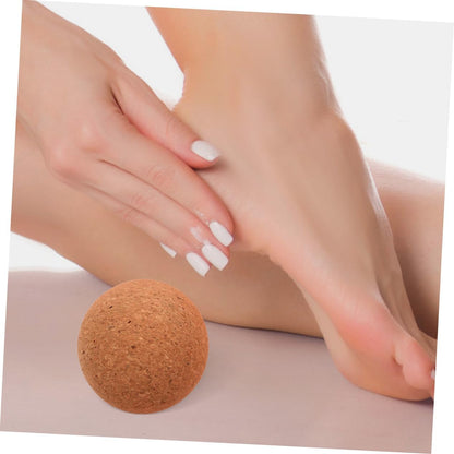 Mikikit Palla da Yoga Pratica Palla da Massaggio Fitness Massaggio alle Spalle Massagi Rulli per i Muschi di Yoga Sfera di Sughero Massaggiatore Muscolare Trucioli di Sughero