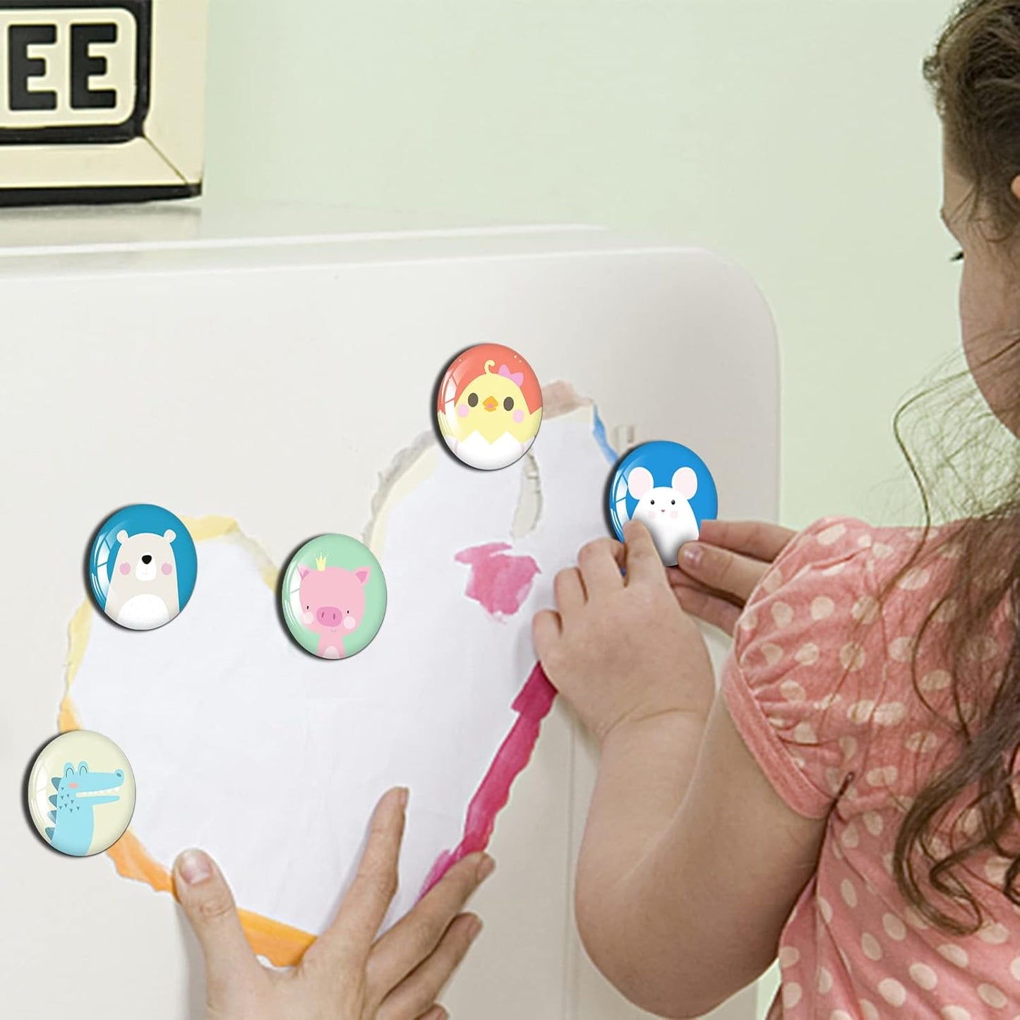 MORCART 30PCS Cute Animal Magnets - Adorable Fridge Magnets, Lovely Magnetic Stickers for Home Decor & Gift