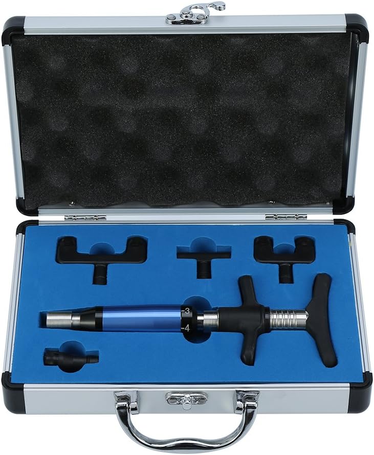 Hongzer Chiropractic Adjusting Tool, 6 Levels Manual Spine Activator Massage Wand for Neck, Back, Shoulders, Joints