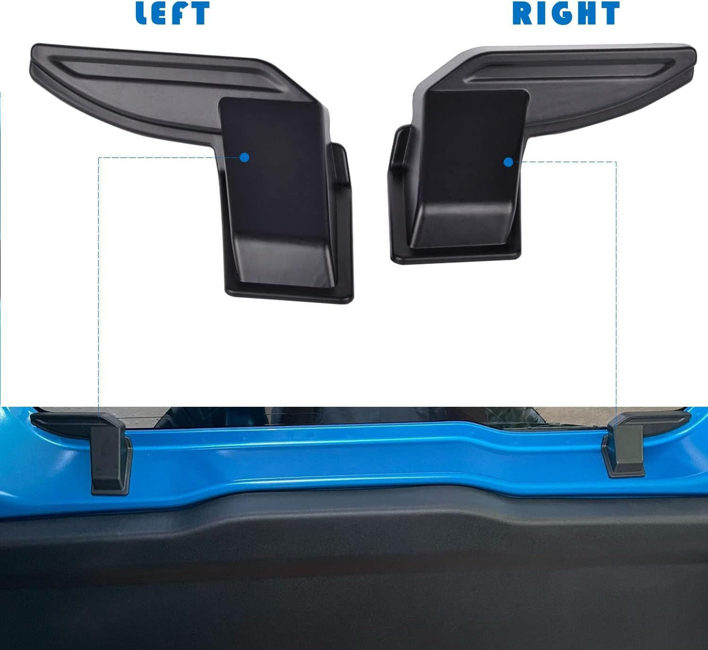 Kvadouly 2PCS ABS Rear Windshield Heat Cable Cover, Rear Defogger Guards Interior Accessories for 2019-2020 Suzuki Jimny JB64 JB74