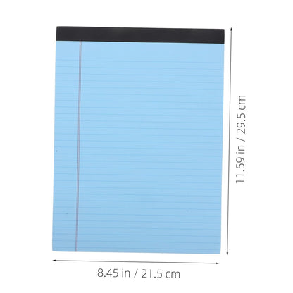 FONDOTIN 4pcs Legal Notepads Wide Ruled Memo Pads for School Office for Quick Notes Smooth for Writing Notebooks for Home Study