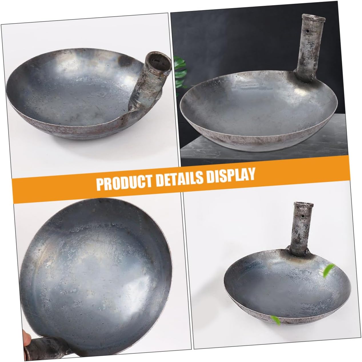 VANZACK Portable Iron Water Ladle Scoop Thick and Durable Watering Scoop for Gardening Farming and Industrial Use Versatile Garden Tool for Reliable Watering and Feeding Tasks