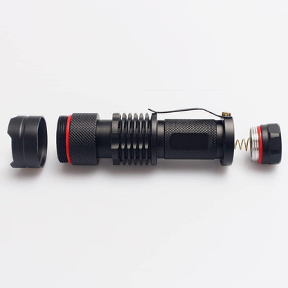 UV Torch,T Tersely UV Light Ultraviolet LED Flashlight Blacklight Portable Flashlight Torches 395nm LED Black Light Mini Flashlights Detector Zoomable with Clip SK68(AA Batteries Not Included)