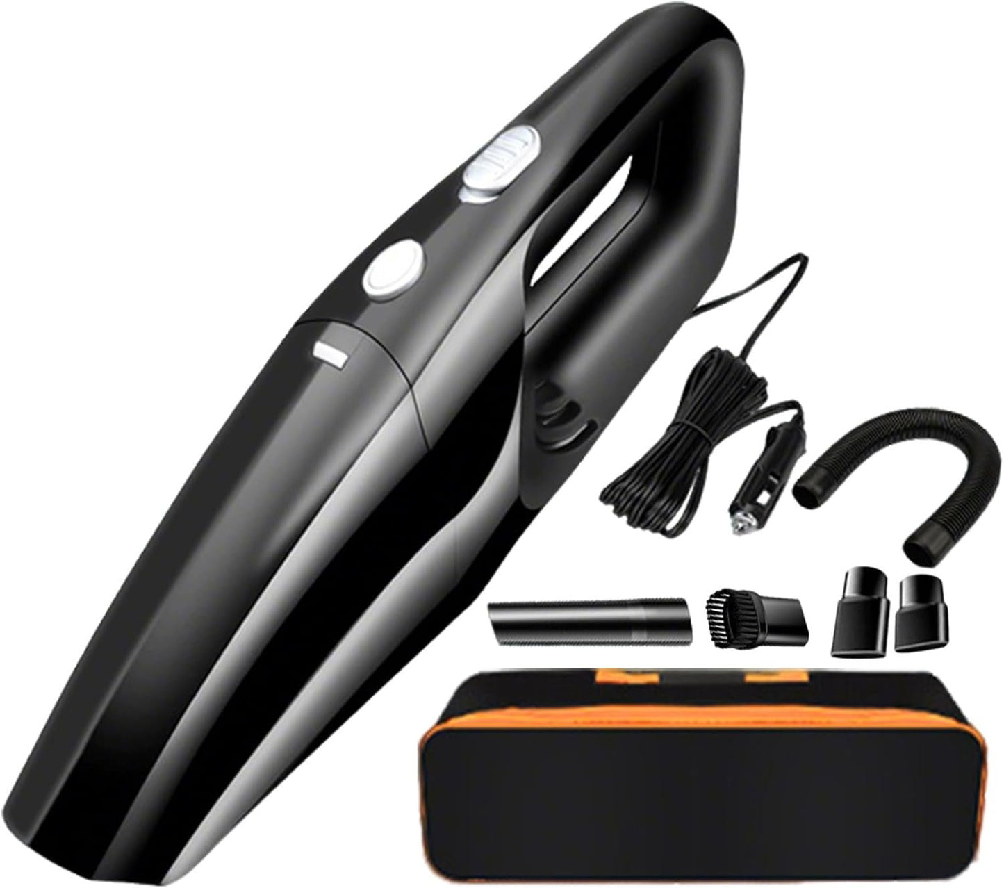 Generico Handheld Vacuum, Rechargeable Car Vacuum, Portable Detailing Air Blower, Compact Design, 11.81 x 3.54 x 2.36 Inches, Ideal for Kitchen, Vehicle, and Desktop Cleaning