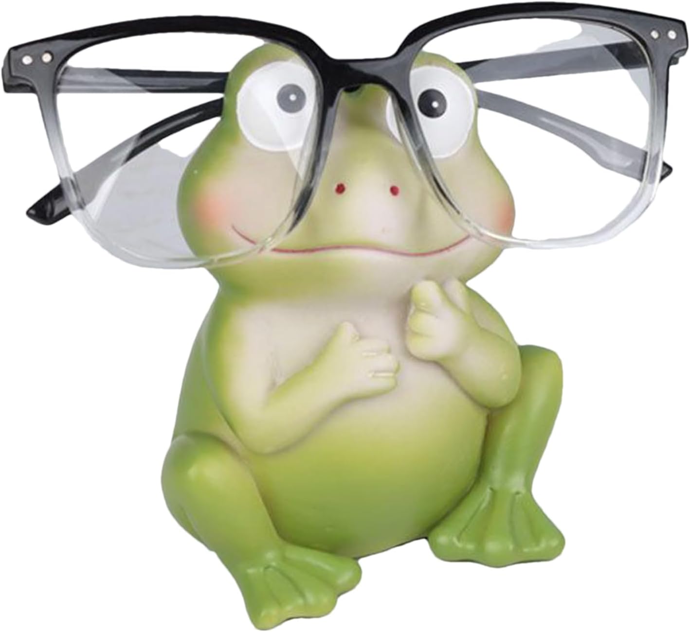 Generic Glasses Stand Frog Statue - Eye Glass Holder, Animal Figure Memory, Decorative Glasses Organiser, Desktop Ornament, Bedside Table Display for Bedroom, Home Accessories, Easy to Use