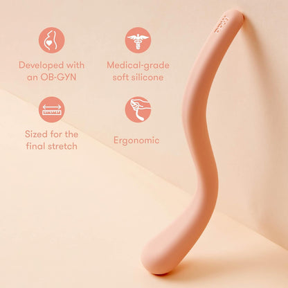 Frida Mom Prepare-to-Push Perineal Massage Wand - Massage + Stretch Perineum to Reduce Risk of Tearing